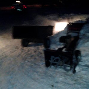 Snow blower/trailer