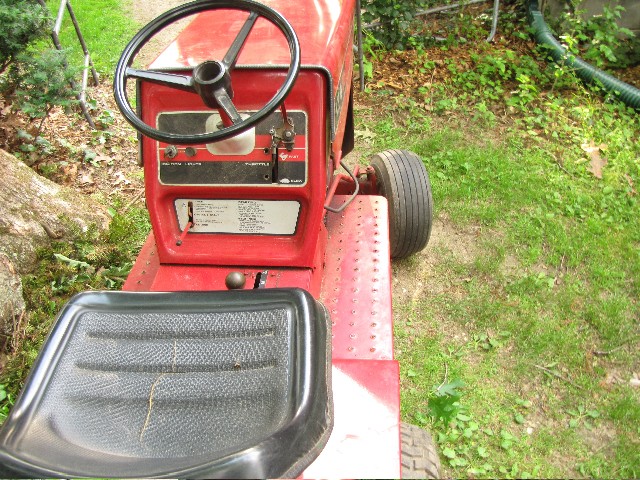 Larry tractor dashboard and seat