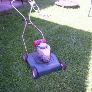 1960s vintage Clintion  2 stroke lawn mower