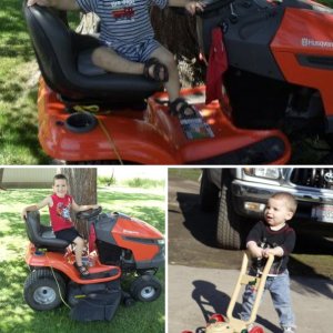 more Husq and grandsons