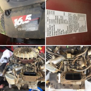 My Craftsman 16.5hp lawnmower
