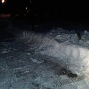 Plowed driveway