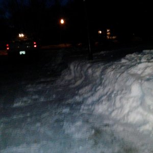 Plowed driveway