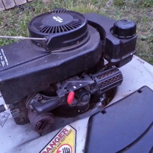 3.5HP Eager-1, by Tecumseh.....I'm not typically a Tecumseh guy (my speeds more Briggs and Lawn-Boy/OMC).