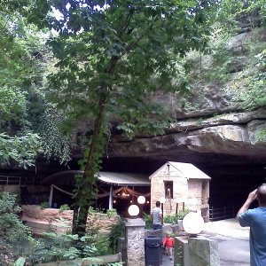 Lost river cave Ky. Thats me in the blue shirt.