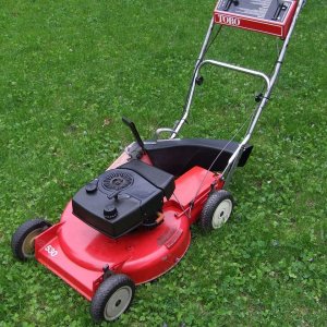 1983 TORO 21" Rear Bagger, Model #20810

I recently cleaned and restored this mower that a friend gave me early this year.  He originally bought it br