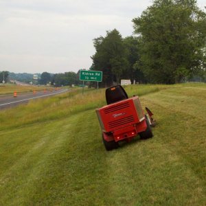 ~20 degree slope by the highway