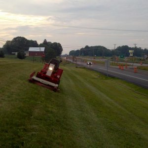 ~20 degree slope by the highway