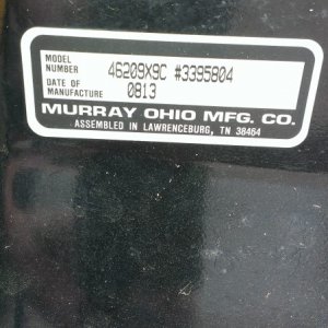 Murray data plate