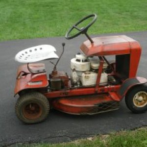 161044142 rugg carpet mower vintage riding mower small original
