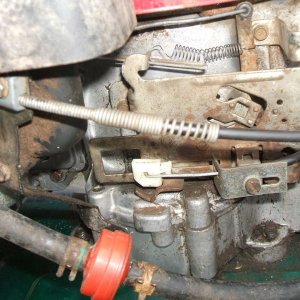 Throttle cable spring.  Is this correct?