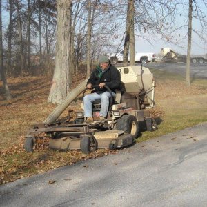rick on leaf vac