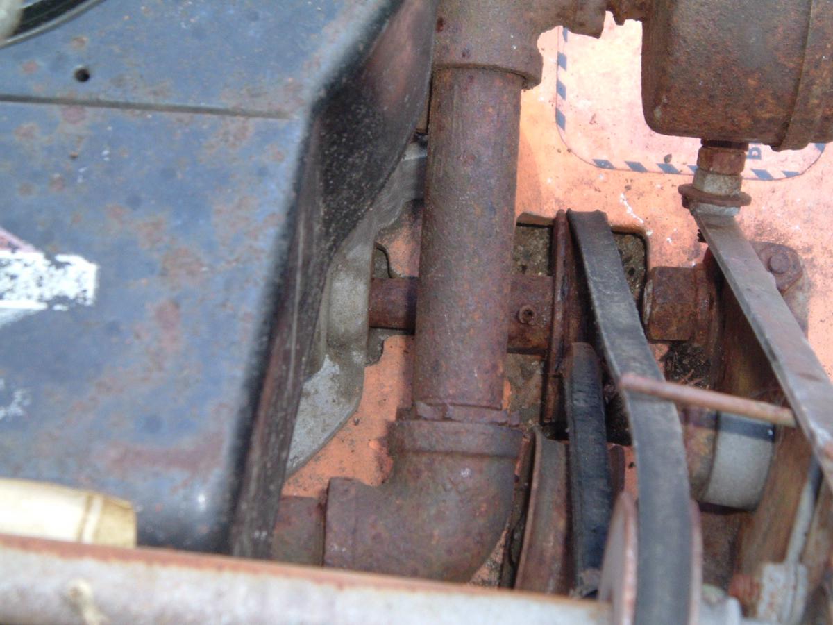 Close up of the interesting drive system