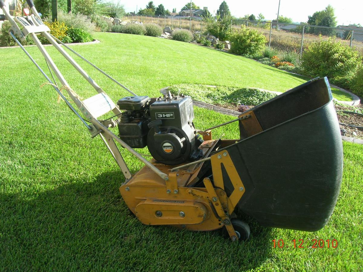 Montgomery-Ward=McLane 20 w/ 7 blade reel & grass catcher