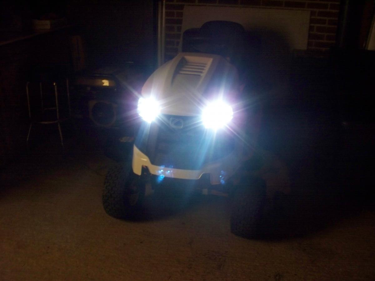 Upgraded headlights to H.I.D.s