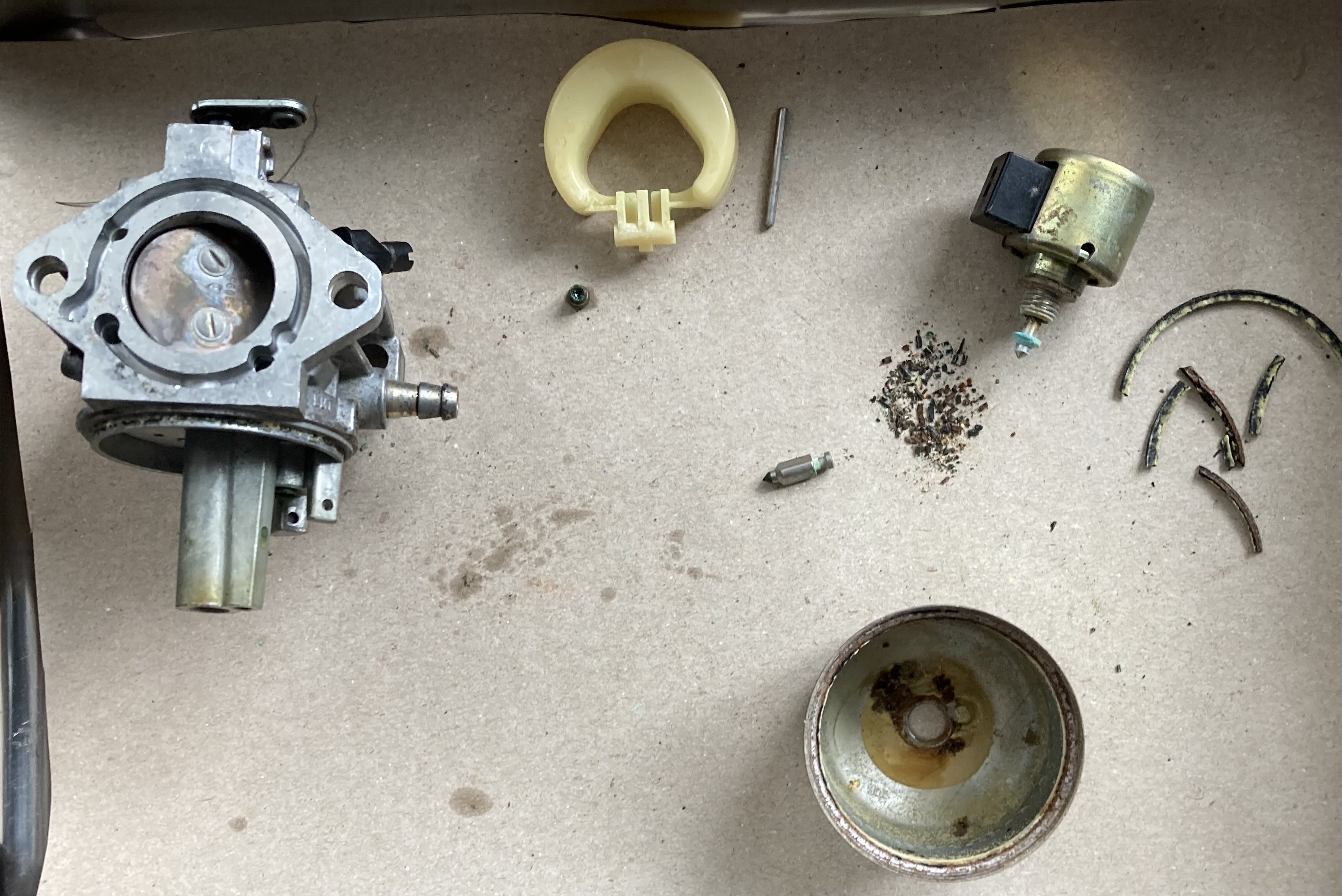 Walbro LMT4993 carb with rust/dirt in float bowl Lawn Mower Forum