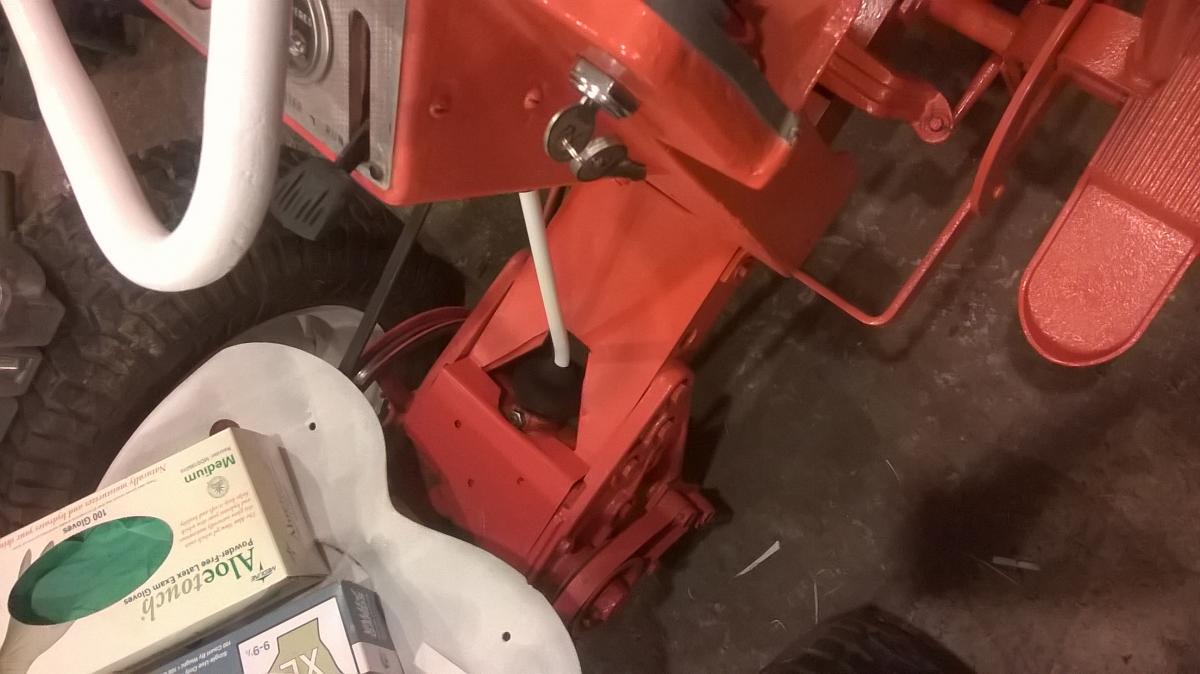WP 20171127 20 43 33 had to make the shifter console and will have to make the belt guard also,currently rebuilding /fabricating lower half of the ori